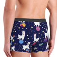 thumbnail image 3 of Goofa Lama in Space Printed Men's Boxer Briefs Underwear, Moisture-Wicking Underwear, Trunk,Soft and Breathable Cotton Underwear-Large, 3 of 9
