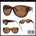 thumbnail image 2 of Polarized Womens Oversized Butterfly Rhinestone Studded Fit Over Sunglasses [Tortoise - Brown], 2 of 7