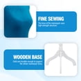 thumbnail image 5 of FDW Dress Form Sewing Mannequin - 50-63" Adjustable w/Wooden Tripod Stand，Blue, 5 of 7