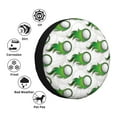 thumbnail image 4 of Wukai Golf balls Print Spare Tire Cover for RV Trailer,Waterproof PVC Faux Leather Wheel Cover Fit for Truck,Trailer,RV,SUV,Camper and Most Vehicle-14 inch, 4 of 6