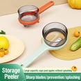 thumbnail image 5 of Stainless Steel Peeler Multifunctional Storage Box Fruit Vegetable Cup Peeler Non-slip Handle Easy Clean Wall Mount Kitchen Tool, 5 of 8