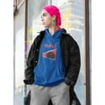 thumbnail image 2 of Abstract Red World Rave Style Hoodie Women -Image by Shutterstock, Female 4X-Large, 2 of 4