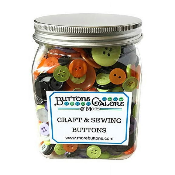 Buttons Galore Halloween Cookie Jar Buttons, Multicolor