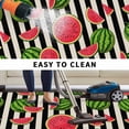 thumbnail image 5 of Red Green Watermelon Outdoor Rug for Patio/Deck/Porch, Non-Slip Large Area Rug 6 x 9 Ft, Botanical Black White Stripe Vintage Indoor Outdoor Rugs Washable Area Rugs, Camping Rug Carpet Runner, 5 of 8