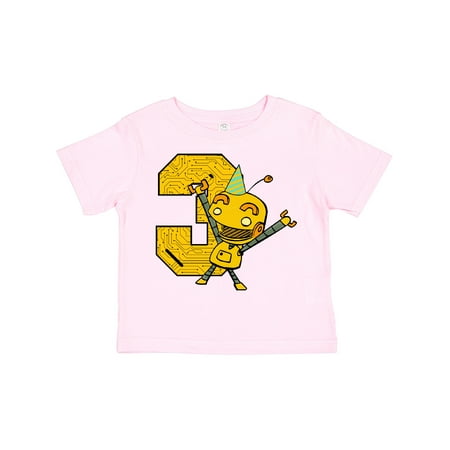 

Inktastic Robot 3rd Birthday Gift Toddler Boy or Toddler Girl T-Shirt