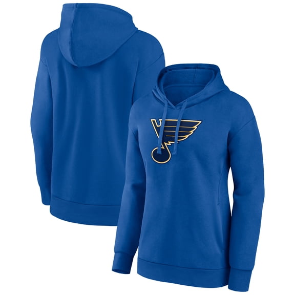 Women's Blue St. Louis Blues Primary Logo Pullover Hoodie