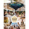 thumbnail image 5 of Retro Table Cloth 60x84 Inch Rectangle, Peacock Feathers Abstract Art Waterproof Tablecloth Washable Table Cover for Party Picnic Dinner Decor, 5 of 9