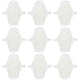 thumbnail image 1 of 9pcs in 1 Suit Waterproof Cloth Sanitary Pads Washable Underpants Lining Reusable for 2-3 Times 180mm(White), 1 of 3