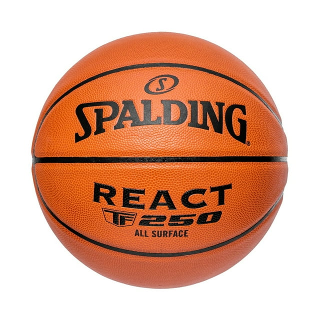 Spalding REACT TF-250 Ballon de Basketball Composite - Ballon de Basketball pour Jeu Toutes Surfaces