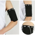 thumbnail image 4 of Sports Armband Cell Phone Armband for Running, Fitness and Gym Workouts - Black L code, 4 of 6