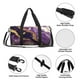 thumbnail image 4 of Fotbe Purple Gold Marble Swirls Bolsa Deportiva de Lona Plegable con Estampado, Bolsa de Gimnasio con Bolsillo Seco/Húmedo, Bolsa de Viaje Ultraligera de Gran Capacidad, 4 of 5