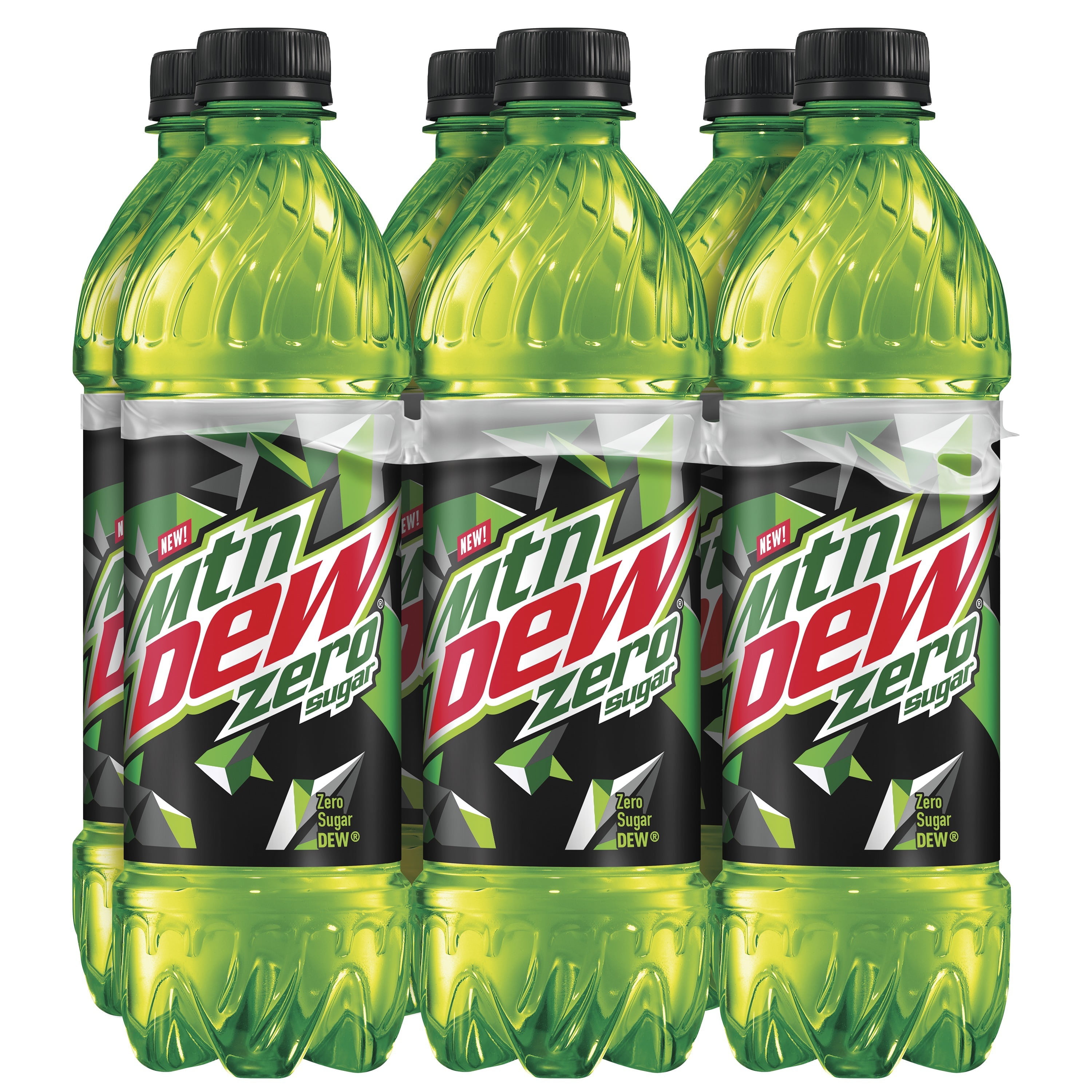 Mountain Dew Zero Sugar Citrus Soda Pop, 16.9 oz, 6 Pack Bottles