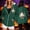 Green, variant on Womens Graphic Zip Up Hoodie Cute Halloween Ghost Print Long Sleeve Sweatshirt Jacket Casual Fall Coat Y2K Loose Fit Outerwear with Pockets