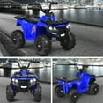 thumbnail image 4 of Gymax Kids Ride On Car 6V Battery Powered ATV w/4 Anti-skid Wheels Music Player Blue, 4 of 8