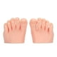 thumbnail image 1 of 1 par de uñas postizas para práctica de arte de uñas, modelo de medio pie, pedicura, tatuaje, modelo de pie de silicona, color piel claro, 1 of 14