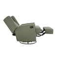 thumbnail image 4 of Second Story Home Hemingway Upholstered Wingback Swivel Gliding Recliner - Sage Boucle, 4 of 5