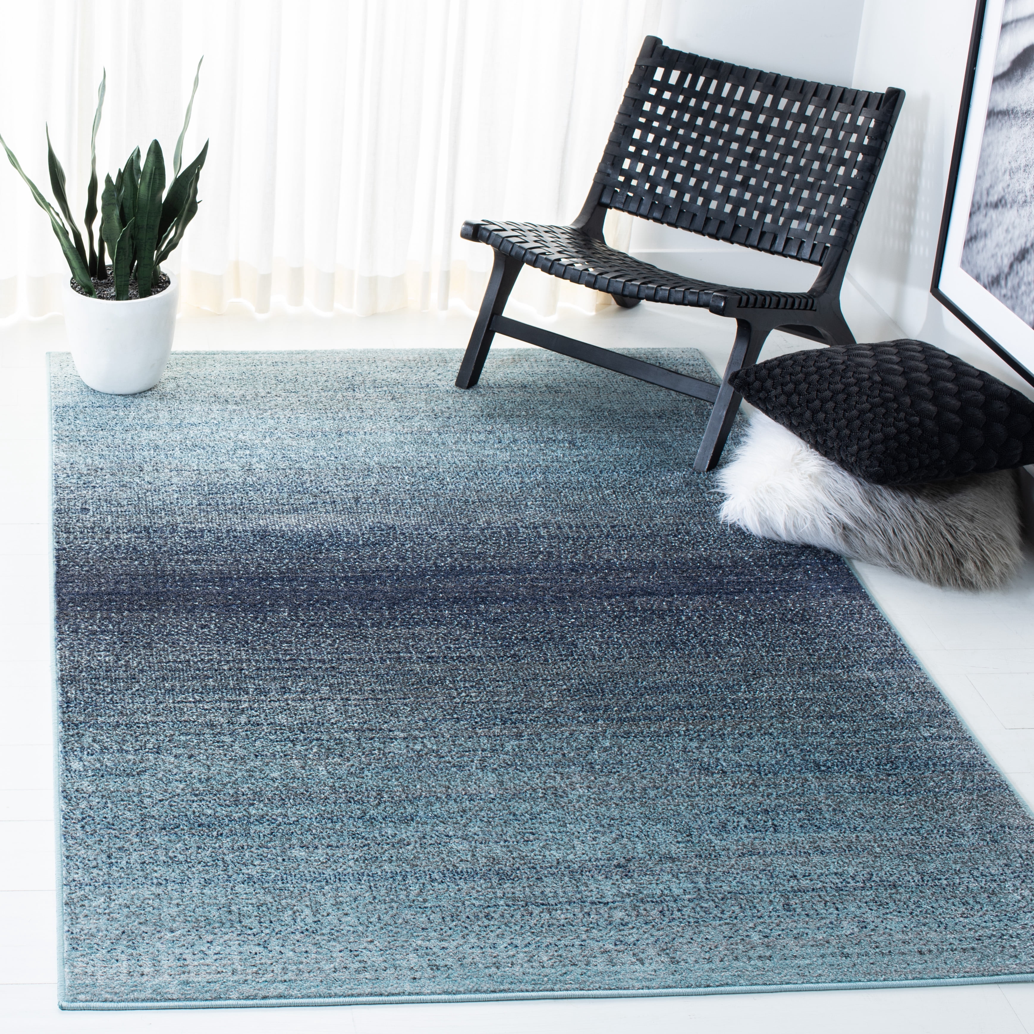 SAFAVIEH Adirondack Maris Abstract Area Rug, Purple/Grey, 6' x 9'