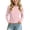 Pink, variant on Mooqilaa Girls Long Sleeve Tops Size 7-8 T, Summer Crew Neck Casual Basic Girls T-shirts Pink
