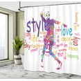 thumbnail image 5 of Ambesonne Fashion Shower Curtain, Woman Silhouette, 69"Wx70"L, Multicolor, 5 of 5