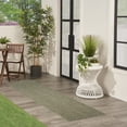 thumbnail image 4 of Nourison Tulum 2'2" x 10' Olive Outdoor Rug, 4 of 9