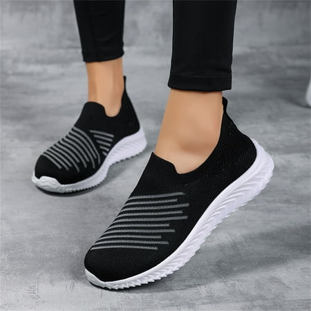 

HIBRO Women s Shoes Mesh Flat-bottom Breathable Comfortable Casual Sneakers