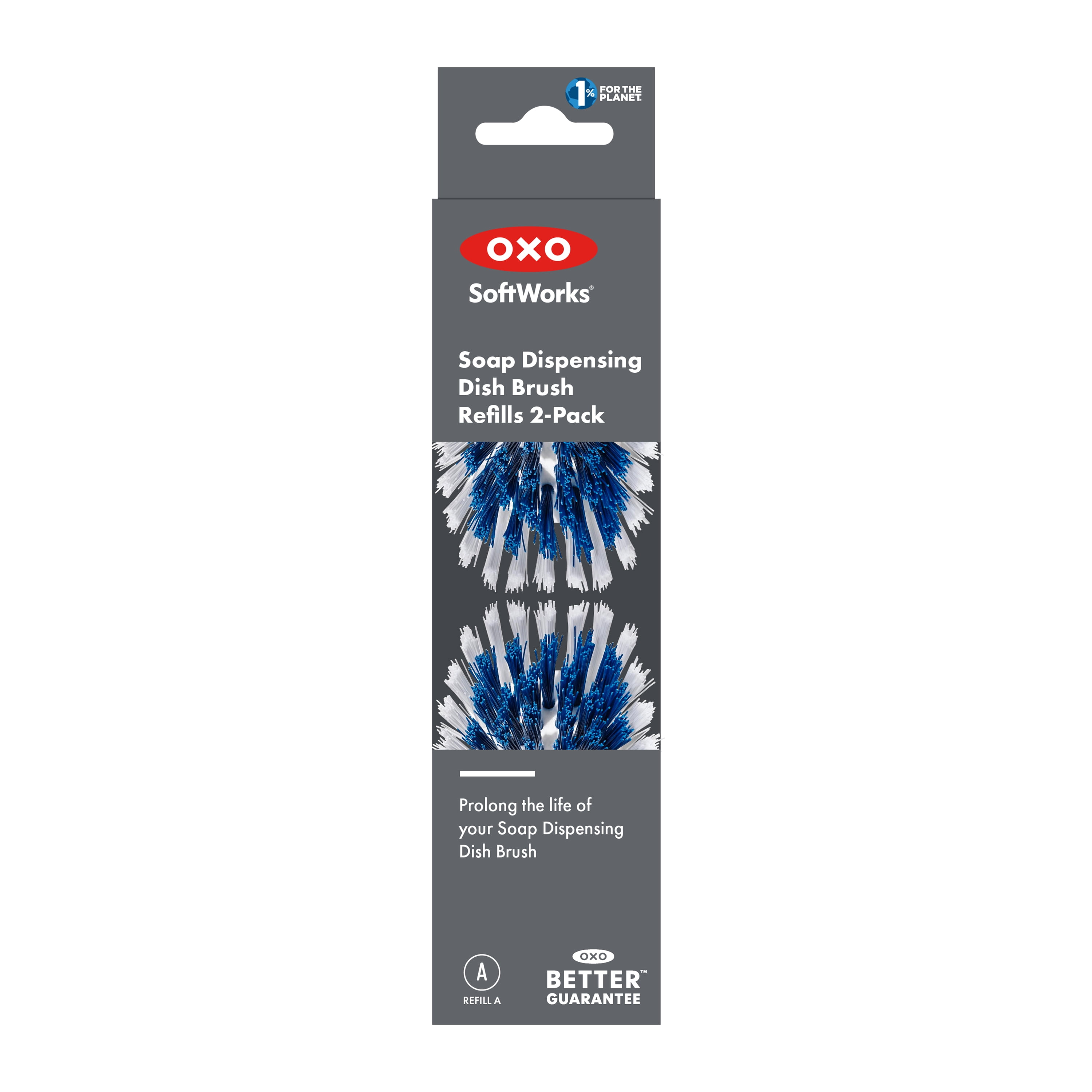 OXO Soft Works® Soap Dispensing Dish Brush - Black/Clear, 1