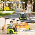 thumbnail image 4 of East doll Electric Push Ride on Car, 12V Ride on Toy for Kids Aged 18M-3Y, Toddler Car with Remote Control, 360°Spin, 5-Point Safety Belt, 1.3-2.5MPH, Music, Horn, Green, 4 of 9