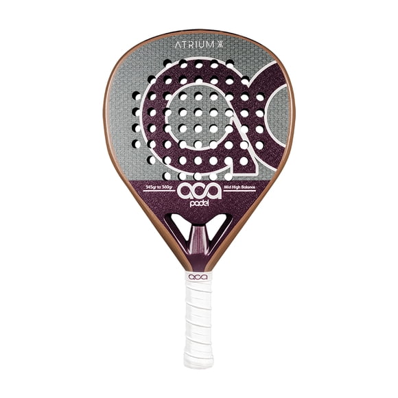 ACA ATRIUM X Pala de Pádel Profesional Carbono 18K | EVA Fusion Doble Densidad | Acabado 3D Arena | Forma Híbrida | Balance Medio-Alto | Máximo Control y Potencia