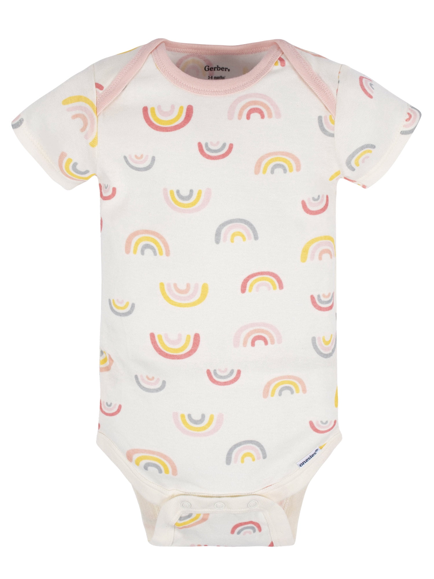 Gerber Baby Girl Short Sleeves Onesies Bodysuits, 8-Pack
