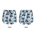 thumbnail image 3 of Balery Blue Excavator Pantalones cortos deportivos para mujer con forro y dos bolsillos, elásticos, para entrenamiento, gimnasio, yoga-Medium, 3 of 7