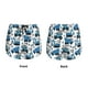 thumbnail image 3 of Balery Blue Excavator Pantalones cortos deportivos para mujer con forro y dos bolsillos, elásticos, para entrenamiento, gimnasio, yoga-Medium, 3 of 7