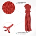 thumbnail image 2 of Uxcell 5 Yards Cuerda de Trim Suave Trenzada, 8 mm/0.31 in Cuerda de Seda de Poliéster Roja para Manualidades DIY, 2 of 7