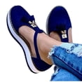 thumbnail image 3 of Sneakers for Women Slip On Low Top Walking Shoes Casual Summer Comfort Non Slip Flat Loafers, 43, 3 of 6