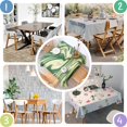 thumbnail image 4 of Square Tablecloth, Waterproof Polyester Table Cover, Wrinkle Resistant & Washable Fabric for Dining, Kitchen, Picnic, 42x42in(107x107cm), Liquid & Marble Print, 4 of 6