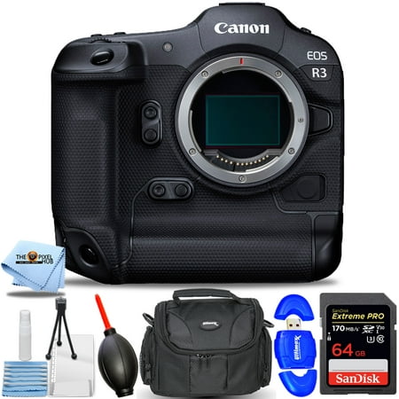 Image of Canon EOS R3 Mirrorless Digital Camera (Body Only) - 7PC Accessory Bundle