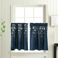 thumbnail image 5 of 2Pc Curtains Floral Curtains Kitchen Coffee Curtains Bedroom Rod Curtains Lace Short Curtains Lace Curtains 29 X 24 Inch 2 Panels, 5 of 9