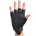 thumbnail image 4 of Mens Goatskin Fingerless Motorcycle Gloves Riding Driving Outdoor Leather Gloves with Hand Knuckle, 4 of 6