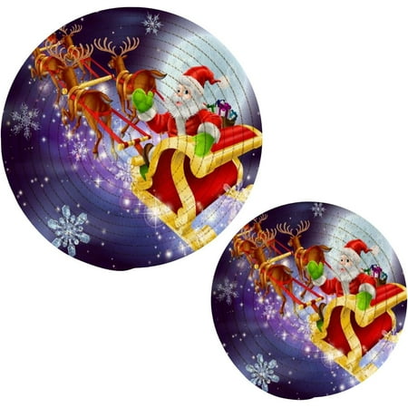 

GZHJMY Cute Santa Trivets Pot Holders Set of 2 Hot Pads Table Mats Placemats Set for Cooking and Baking Cotton Braided Hot Pads 7.09 +9.45