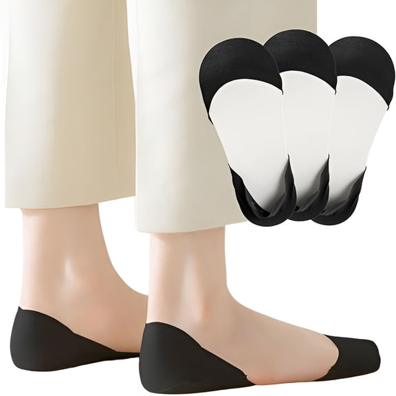 TELOLY No Show Socks for Flats Heels Pumps Loafers Low Cut Non-Slip Invisible Liner Socks for Women