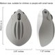 thumbnail image 2 of lindo animal silencioso ratón inalámbrico forma de hámster de dibujos animados mini ratón de viaje 1200dpi novedad portátil óptico único pequeños ratones inalámbricos con receptor USB para computadora portátil PC para niños gris Sailing  Electrónica, 2 of 6