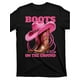 thumbnail image 1 of Bonitas y divertidas botas vaqueras de baile en línea [Diseño genial] Camiseta casual de estilo urbano para hombre, cómoda camiseta de algodón con cuello redondo y mangas cortas., 1 of 6