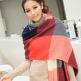 thumbnail image 2 of Womens Winter Warmer Tartan Scarf Large Check Tassels Shawl Wrap Scarves, 2 of 3