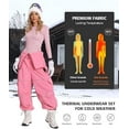 thumbnail image 5 of ANFERRY Womens Ski Thermal Set Quick Dry Breathable 2 Pieces Base Layers Seamless Crew Neck Warm Long John Underwear for Winter, 5 of 8