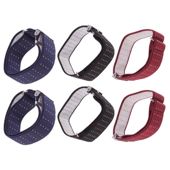3 Pairs Sleeve Garters for Men Women Shirt Armbands Anti-slip Shirt Garters