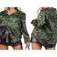 thumbnail image 4 of Chemise Tendance pour Femmes, Col Léopard, Manches Longues, Boutonnée, Blouse Ample, 4 of 5
