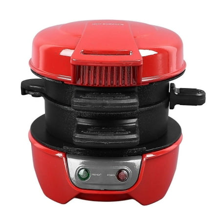 600W Breakfast Sandwich Maker with Egg Boiler, Easy to Clean, Non-Stick Cooking Tools, EU Plug, 220V