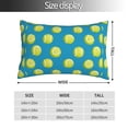 thumbnail image 2 of Fotbe Ball Tennis Funda de Almohada Decorativa Estilo Occidental, Lujo en Algodón, Fundas para Almohadas King, Cojín Estampado para Decoración del Hogar-16"x24", 2 of 6