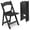 Black, variant on Nazhura Garden and Patio Folding Chair, Lightweight with Padded Seat, Water-Proof, Double Braced Frame, Non-Slip Feet, 900LB Capacity