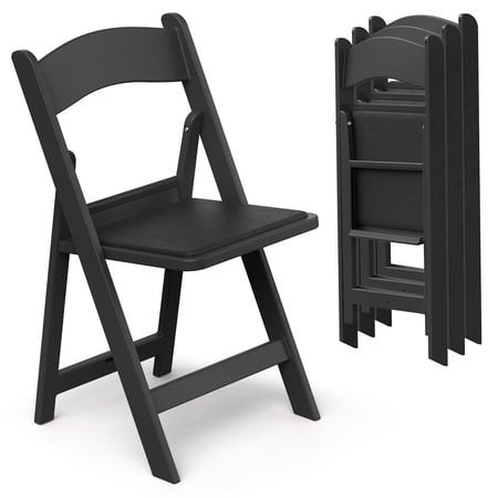 Nazhura Garden and Patio Folding Chair Lightweight with Padded Seat Water-Proof Double Braced Frame Non-Slip Feet 900LB Capacity