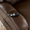 thumbnail image 6 of ReNest Dual Motor Power Lift Recliner with Massage and Heat, Top-Grain Leather, USB and Type-C Charging，Brown, 6 of 24